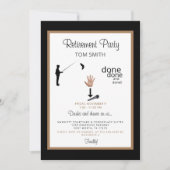 Fisherman Mic Drop Retirement Party Invitation Kaart (Voorkant)