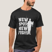 Fisherman New Spot New Fish Funny Vist visvis T-shirt (Voorkant)