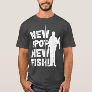 Fisherman New Spot New Fish Funny Vist visvis T-shirt