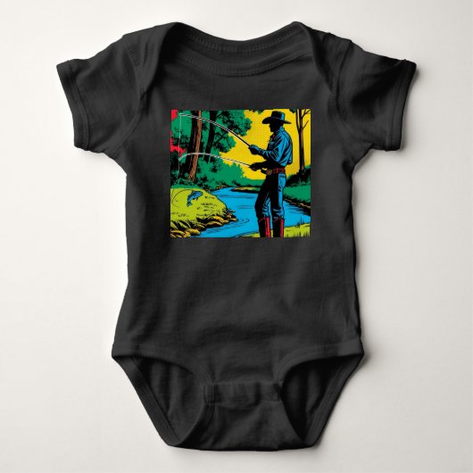 Fisherman on Riverbank Romper (Voorkant)