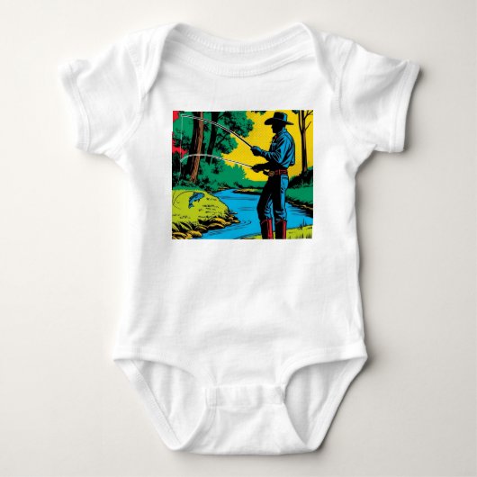 Fisherman on Riverbank Romper (Voorkant)
