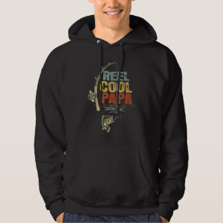 Fisherman Reel Cool Papa Vaderdag Hoodie