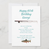 Fisherman Retirement Party Trout Fish Invitation (Devant)