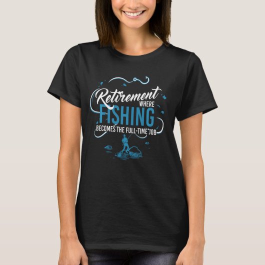 Fisherman Retirement Plan Grappig Gevist T-shirt (Voorkant)