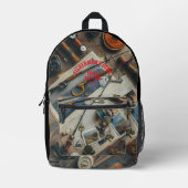 Fisherman’s Deck Custom Printed Backpack Bedrukte Rugzak (Voorkant)