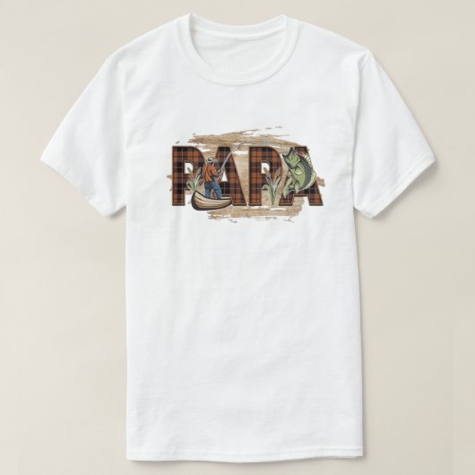 Fisherman T-shirt for dad, father's day, birthdays (Design devant)