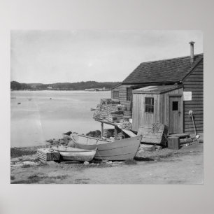 Fisherman's Cabin, 1900.  foto Poster