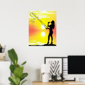 Fishermans Dream Girl Poster (Thuiskantoor)