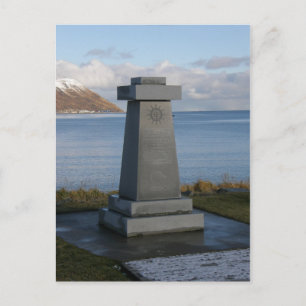 Fisherman's Memorial, Unalaska City, Alaska Briefkaart