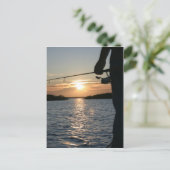Fisherman's Sunset Briefkaart (Staand voorkant)