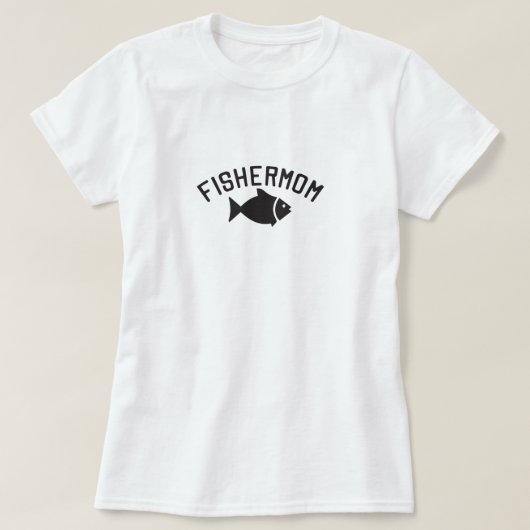 Fishermom funny fishing t-shirt (Design voorkant)