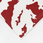 Fishers Island Fleece Blanket – Red/White (Hoek)