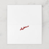 Fishers Island Logo Place Cards - Rood (Buitenkant ongevouwen)