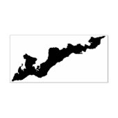Fishers Island Rubber Stamp Rubberstempel (Afrduk)