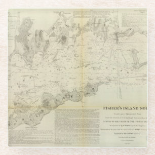 Fisher's Island Sound Glazen Onderzetter