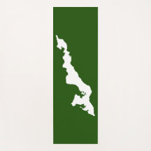 Fishers Island Yoga Mat – Wit/Groen