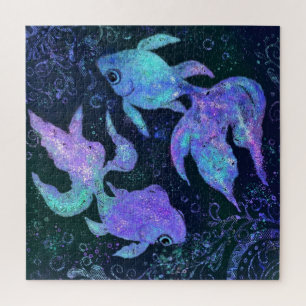 Fishes Beauty Puzzle - Painting Legpuzzel