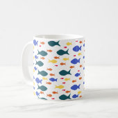 Fishes Classic Witte Mok (Voorkant links)