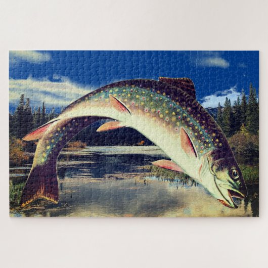 Fishes Lake Trout Jigzaag Puzzle Legpuzzel (Horizontaal)