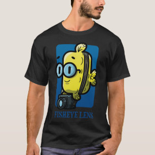 FishEye Lens - Blauw T-shirt