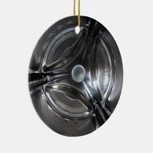 Fisheye Washmachine Drum inside Keramisch Ornament (Rechts)