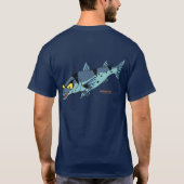 Fishfry conçoit le T-shirt foncé de Baracuda (Dos)