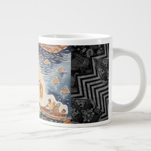 Fishherman's Batik Dream, Java Batik Specialty Mug (Droite)