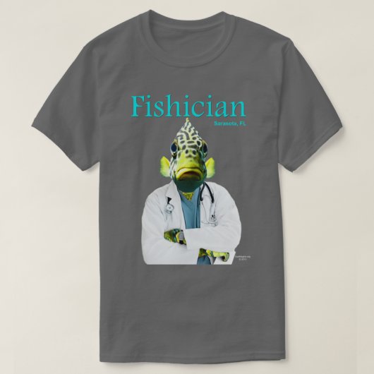 Fishician 3 t-shirt (Design voorkant)