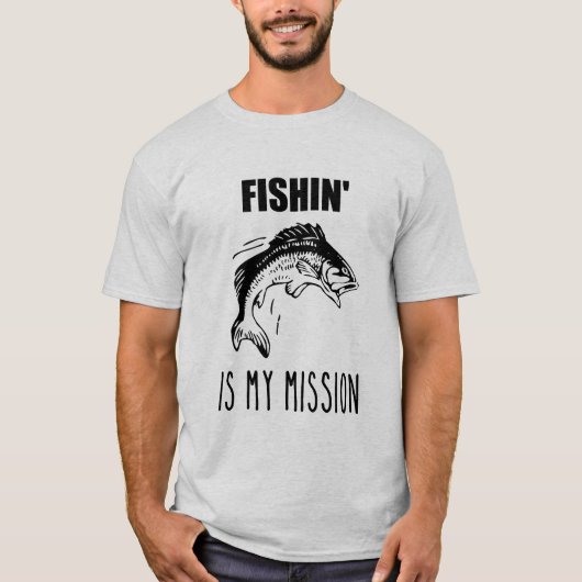 Fishin est mon T-shirt de pêcheur de mission (Devant)