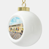 Fishin' Pier Grille Keramische Bal Ornament (Rechts)