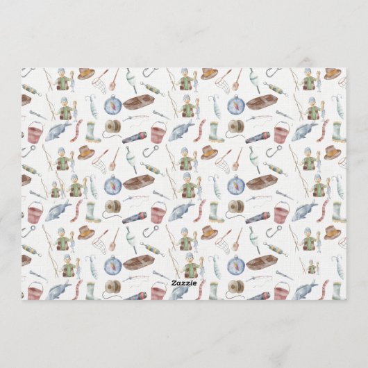 Fishing 1st Birthday Invitation | O-Fish-Ally One (Dos)