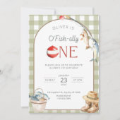 Fishing 1st Birthday Invitation O Fishally One Inv (Devant)