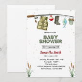 Fishing Baby Shower Invitation (Devant / Derrière)
