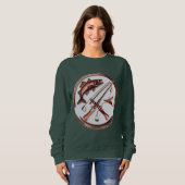 Fishing Badge Design – Women’s Sweatshirt (Voorkant volledig)