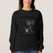 Fishing because Murder is Wrong  Ideas cat Trui (Voorkant)