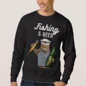 Fishing & Beer  Cat Trui (Voorkant)