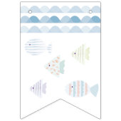 Fishing Boy Float Buoy Happy 1st Birthday  Vlaggetjes (Eerste vlag)