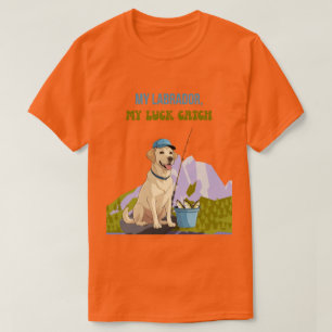 Fishing Buddy – Labrador Retriever-editie T-shirt