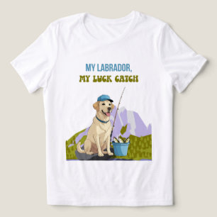 Fishing Buddy – Labrador Retriever Editie Tri-Blend Shirt
