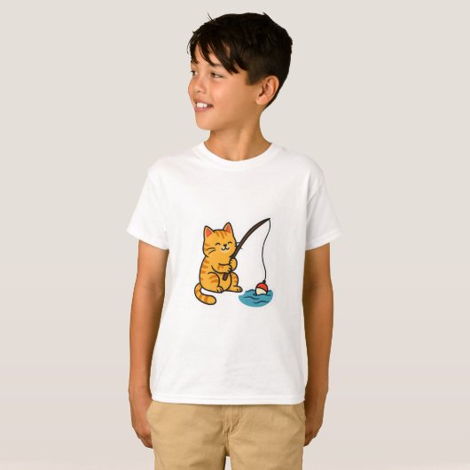 Fishing Cat - T-Shirt (Voorkant volledig)