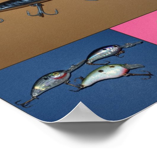 Fishing Collage Poster (Coin)