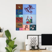 Fishing Collage Poster (Bureau à domicile)