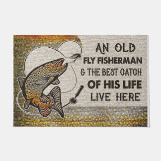 Fishing Doormat, Welcome Mat, Outdoor/Indoor  Deurmat