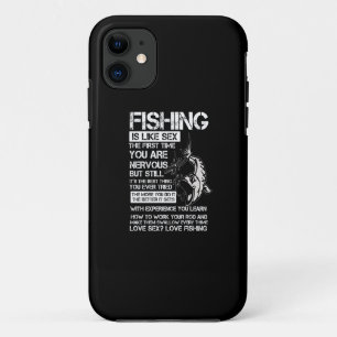 fishing is like the first time you are nervous iPhone 11 hoesje