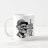 Fishing Lie Joke Mug (Gauche)