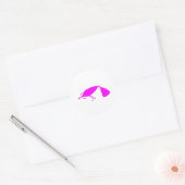 Fishing Lure 1 Silhouette c Ronde Sticker (Envelop)