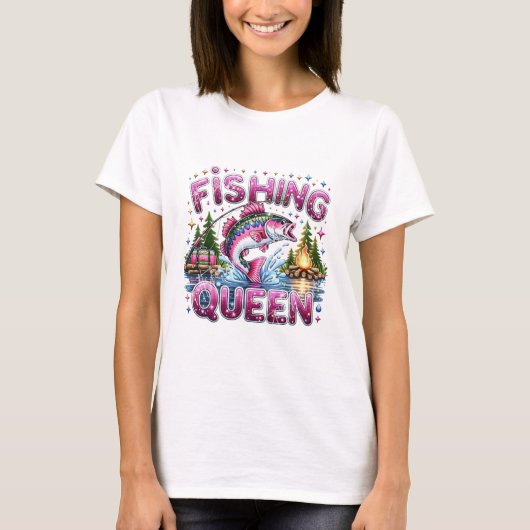 Fishing Queen Women T-Shirt  (Devant)