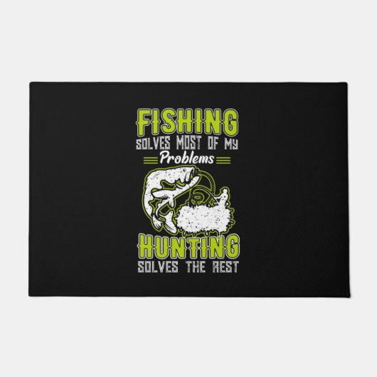 Fishing Solves Most Of My Problems Deurmat (Voorkant)