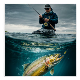Fishing Success Perfect Poster
