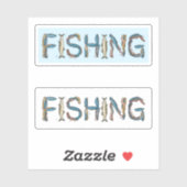 Fishing Text Sticker (Vel)